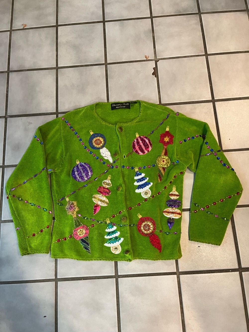 Christopher Radko Christmas Sweater Sz Medium